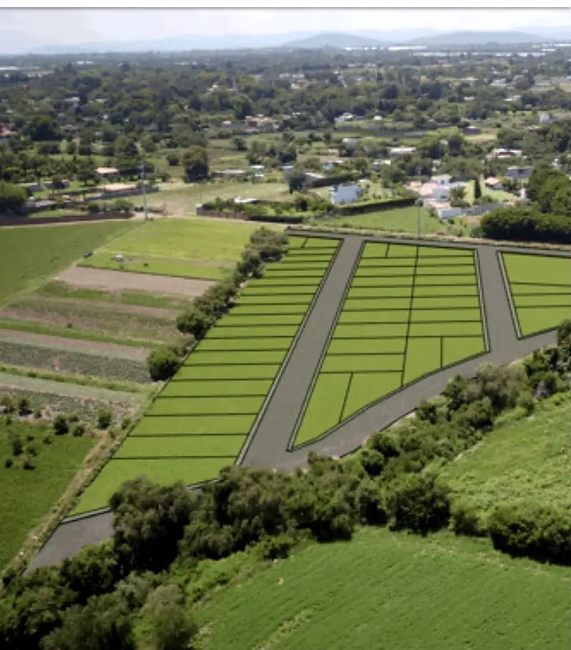Vista aérea de proyecto de desarrollo urbano